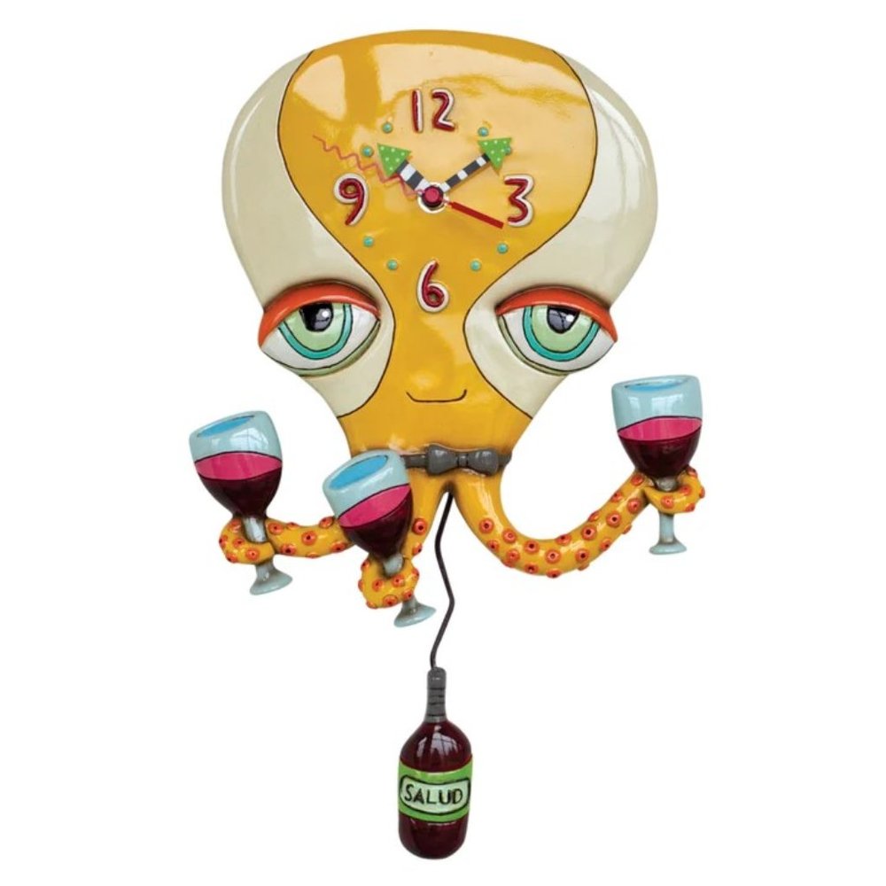 NIB Happy Hour Octopus Clock